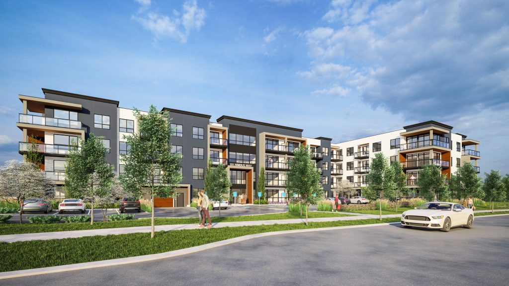 An artist's rendering of Calgary Housing's Midfield Heights development being built by Rohit Homes.