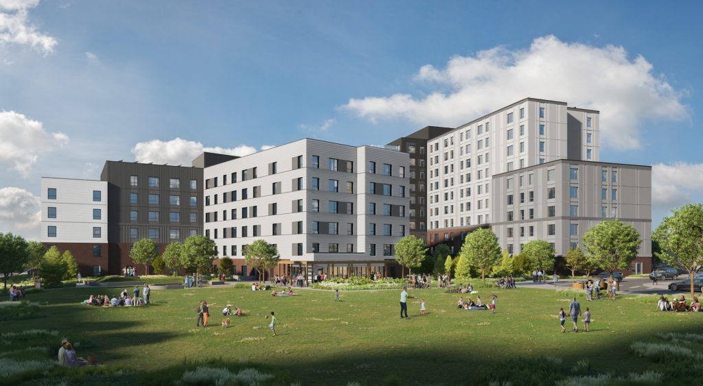 An artist's rendering of Phase 1 of Calgary Housing's Southview development.